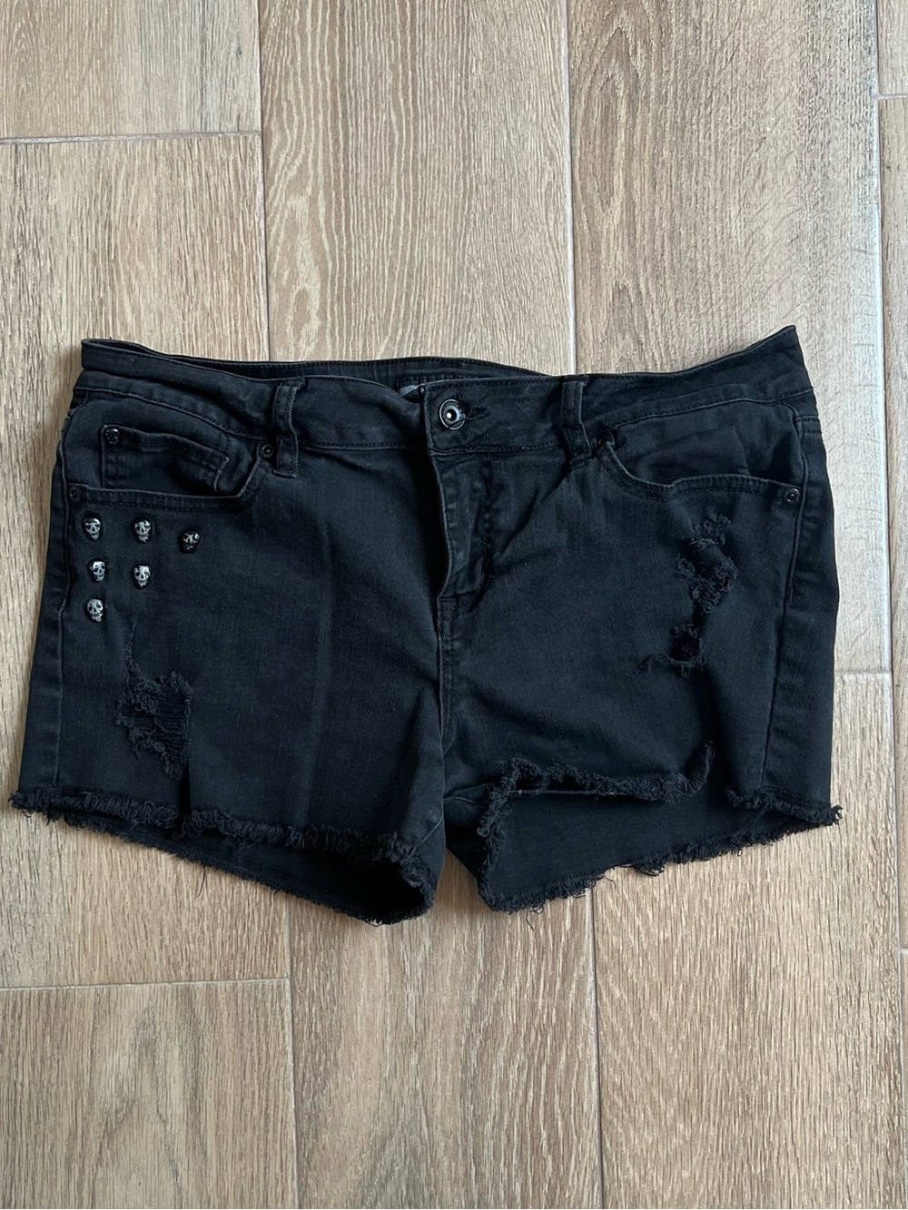 Lovesick Black Denim Shorts
